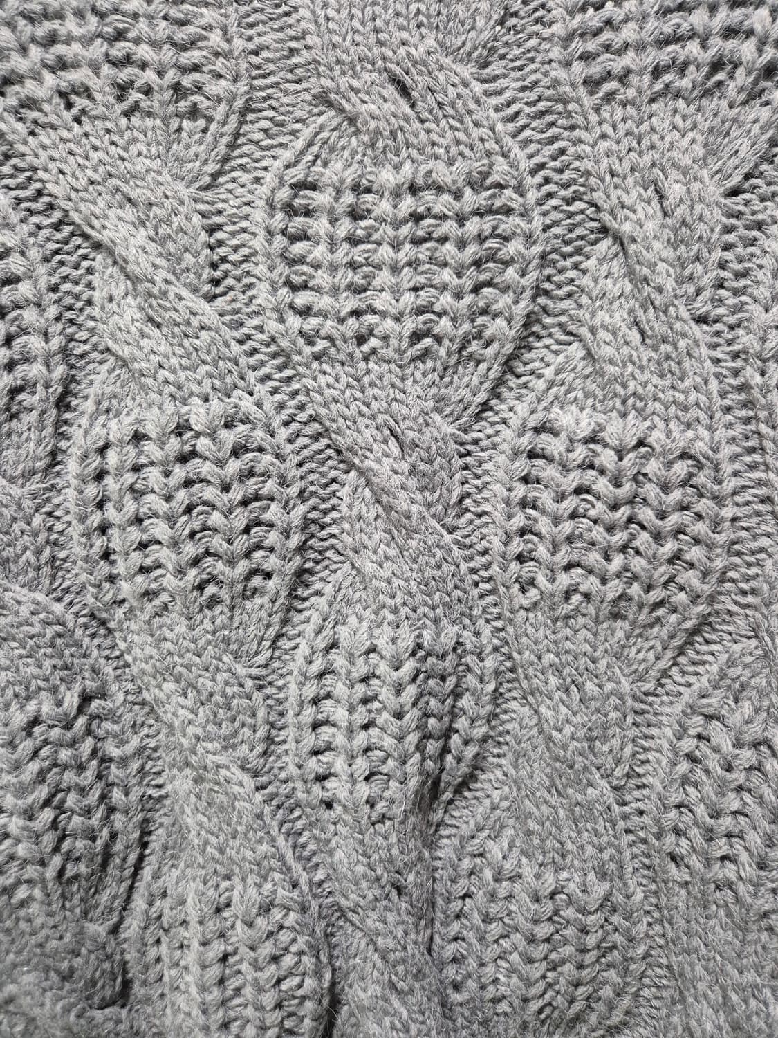 회색 꽈배기 크롭 가디건 상품이미지9