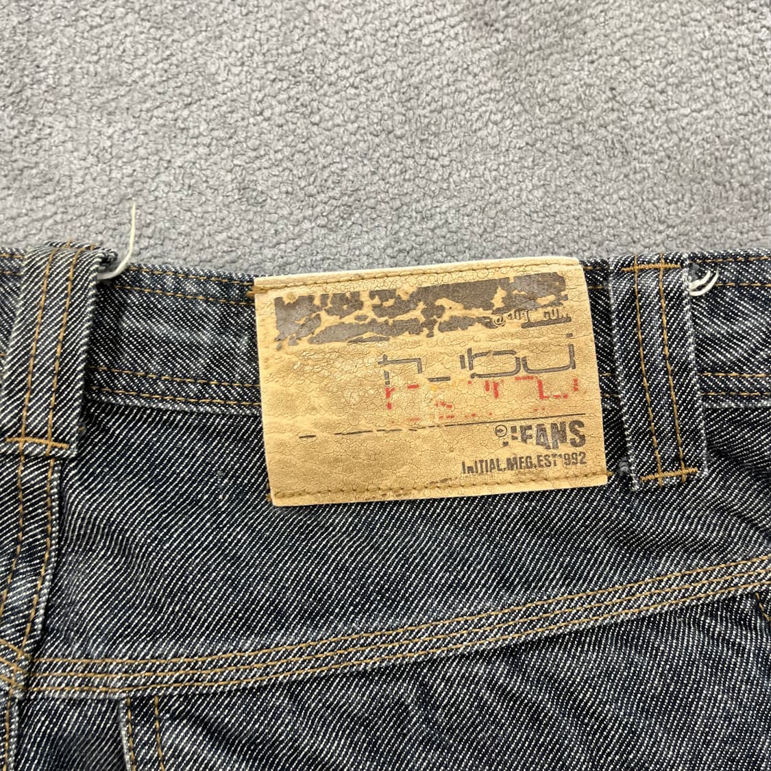 32 후부 올드스쿨 힙합 와이드 데님 상품이미지8