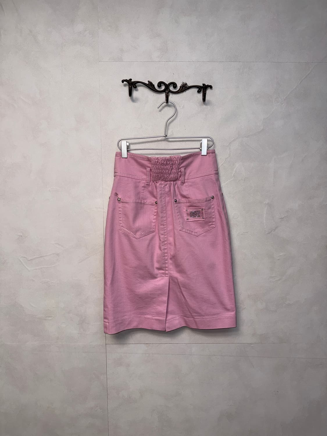 Luisa Spagnoli baby pink button midi sk 상품이미지3