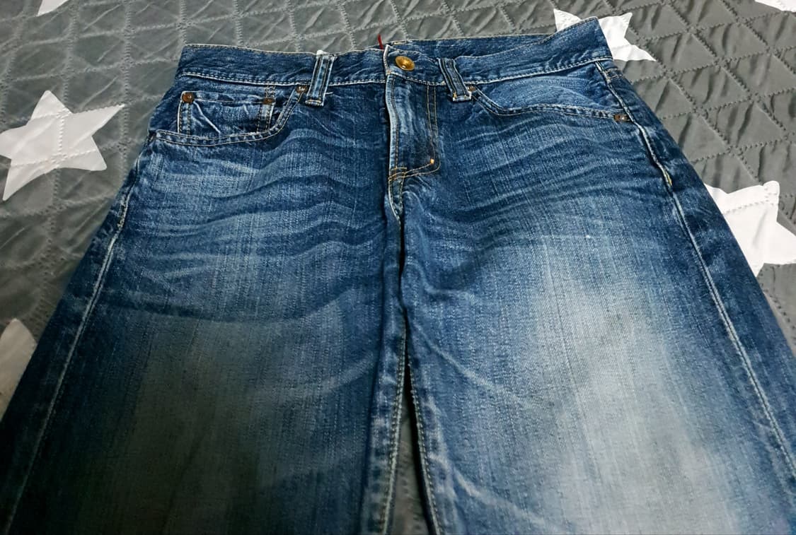 유니클로 UJ 레귤러 스트레이트 S002 빈티지워싱 데님 팬츠 (30) 상품이미지2