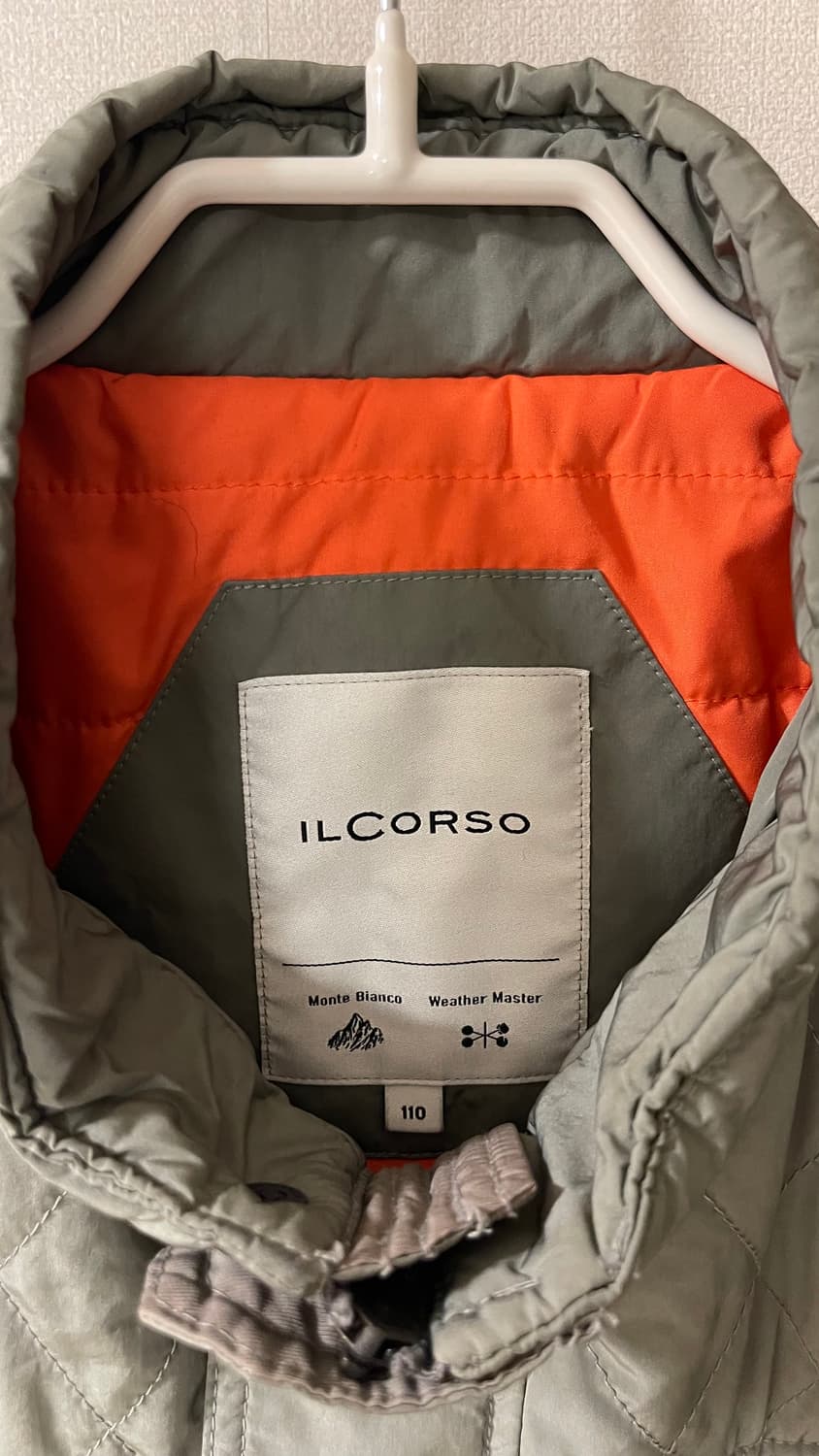 일꼬르소 ILCORSO 퀼팅 자켓 110 카키 실착횟수 적어 신품컨디션 상품이미지4