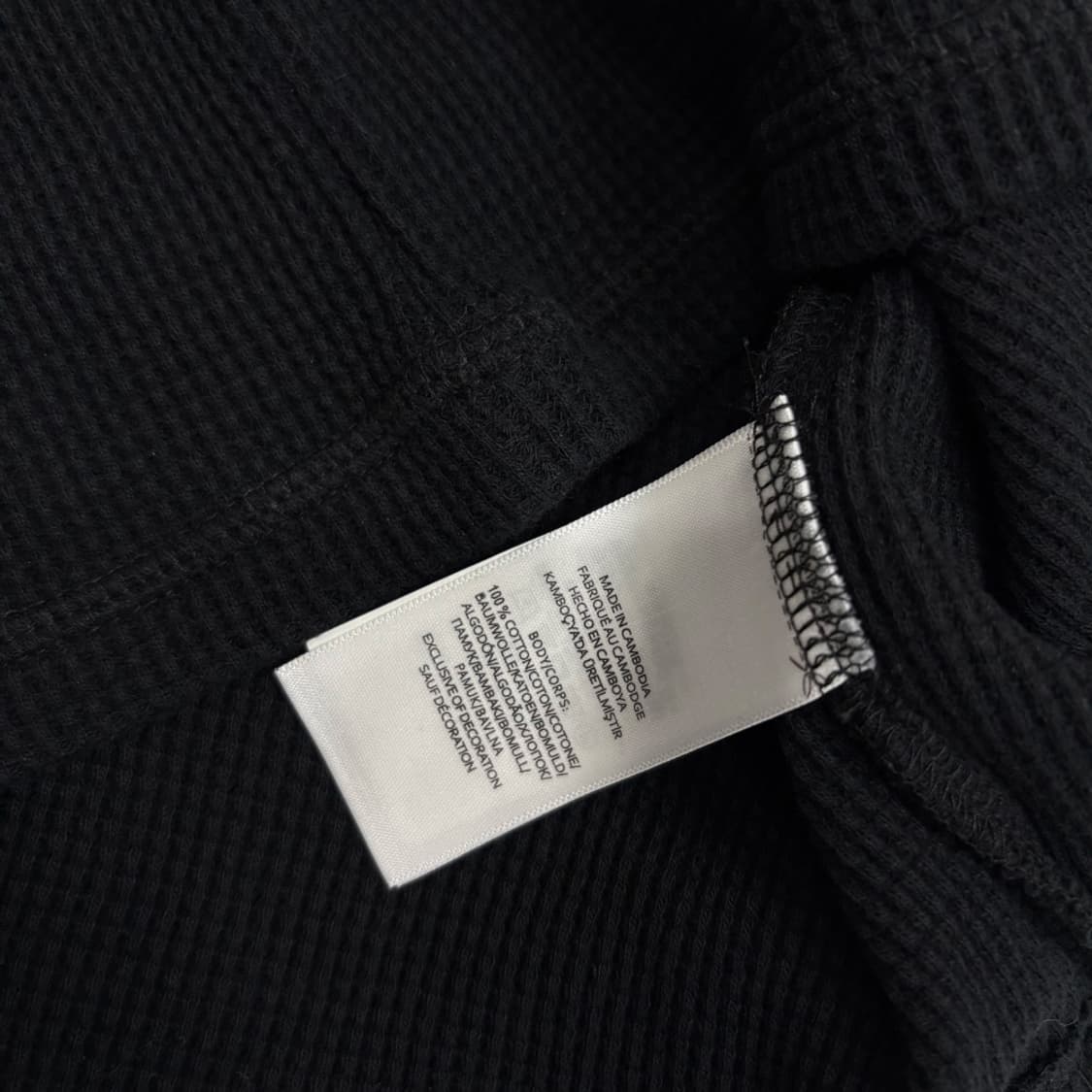 폴로 랄프로렌 블랙 와플 니트 슬리브(XL) 상품이미지5