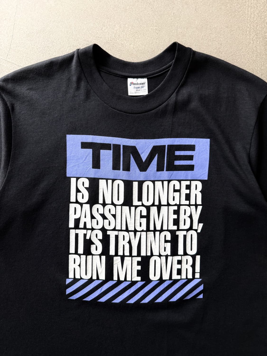 90s Vintage TIME RUN ME OVER Tee 상품이미지2