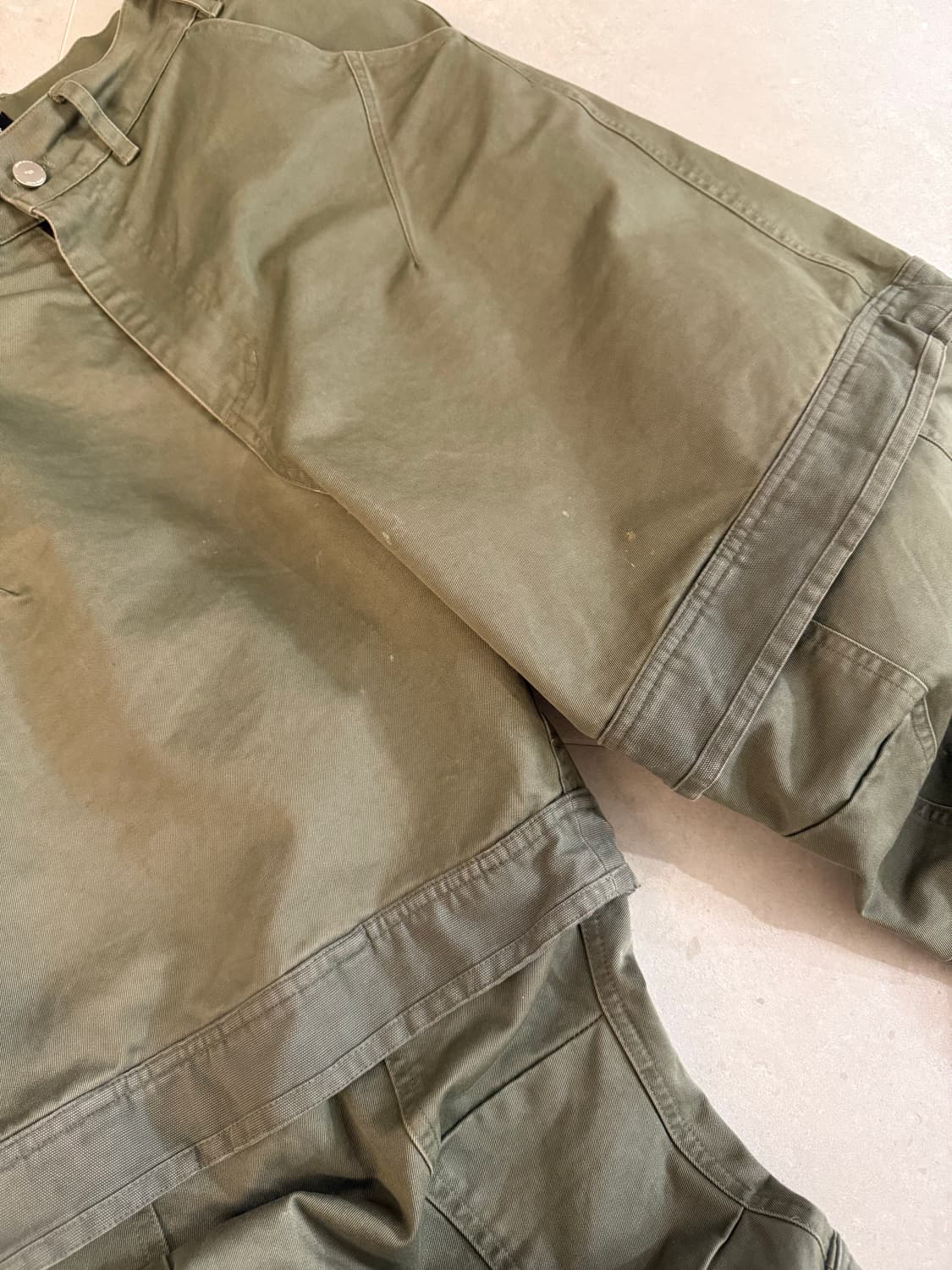 [2] 파 아카이브 레이어드 워크 팬츠 올리브 상품이미지7