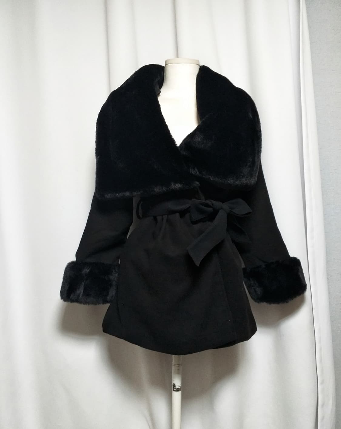 빈티지 퍼코트 대장 y2k자켓 그런지 핀터깔 오네갸루 긱시크 고스펑크 상품이미지1