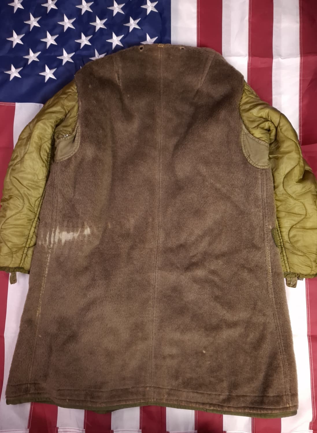 오리지날 미군 M-51 쉘파카 엑스라지 알파카 라이너 상품이미지8