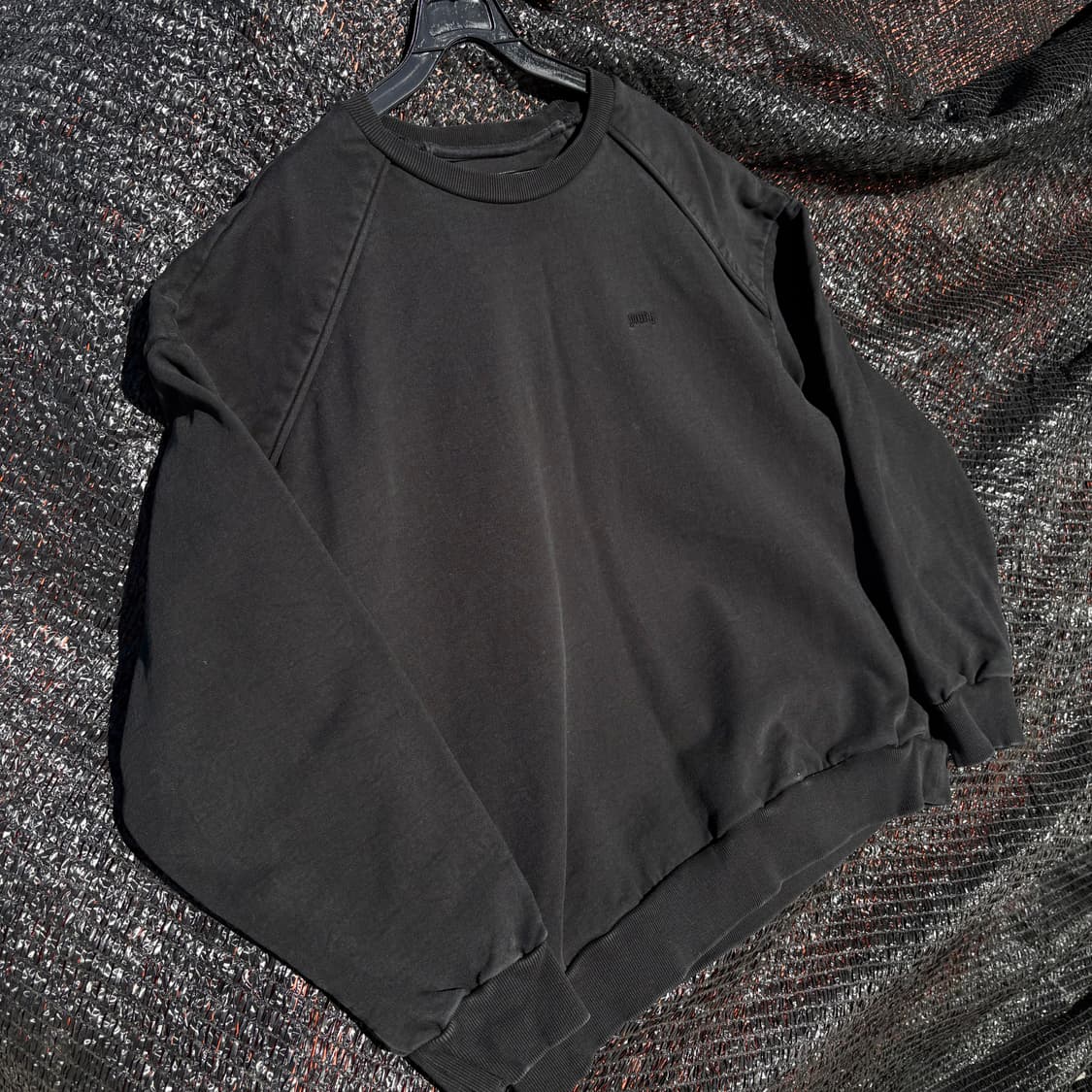 Juun.J 준지 20fw 엠브로이더리 레터링 스웻셔츠 상품이미지6