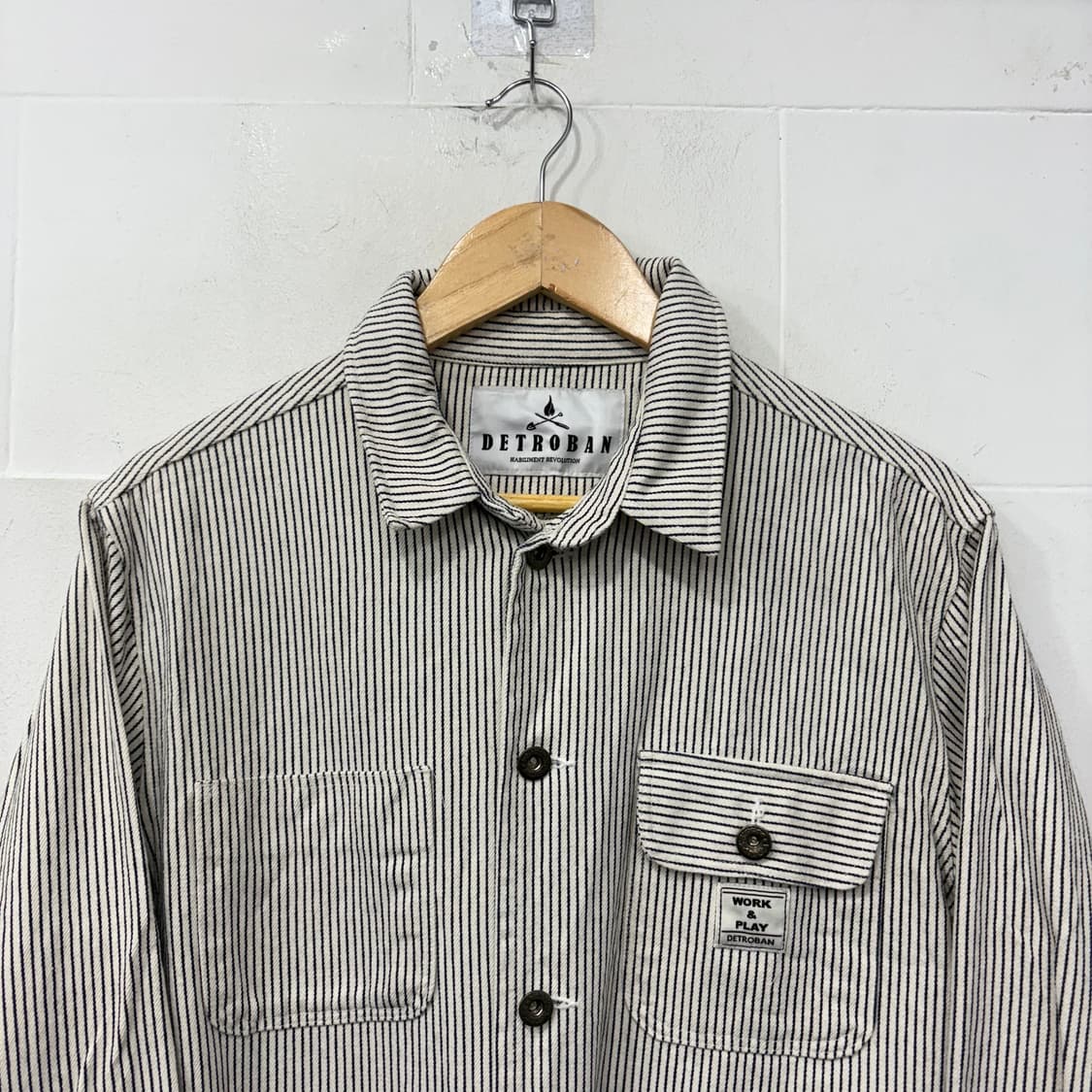 스트라이프 워크 자켓 상품이미지2