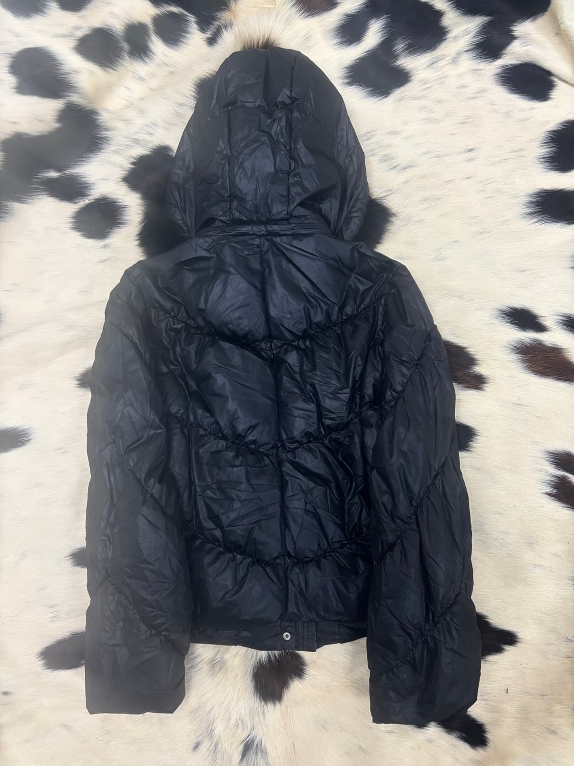Black Fur Hoodie Black Padding 상품이미지9