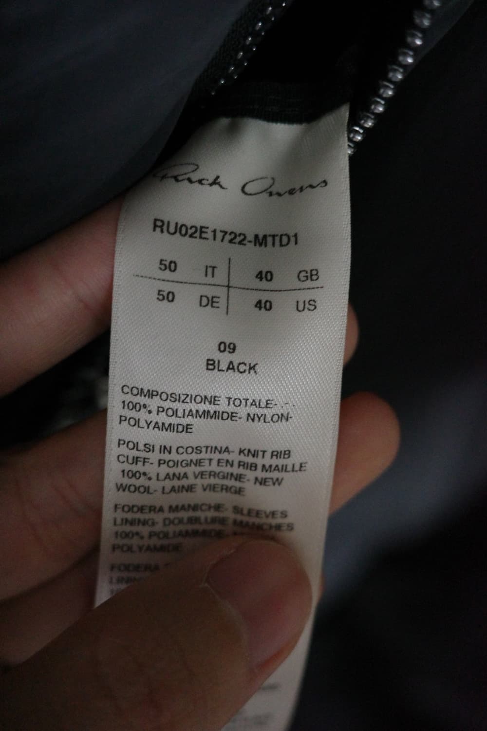 [50] 25FW 릭오웬스 김프 패딩 자켓 블랙 MTD1 상품이미지5