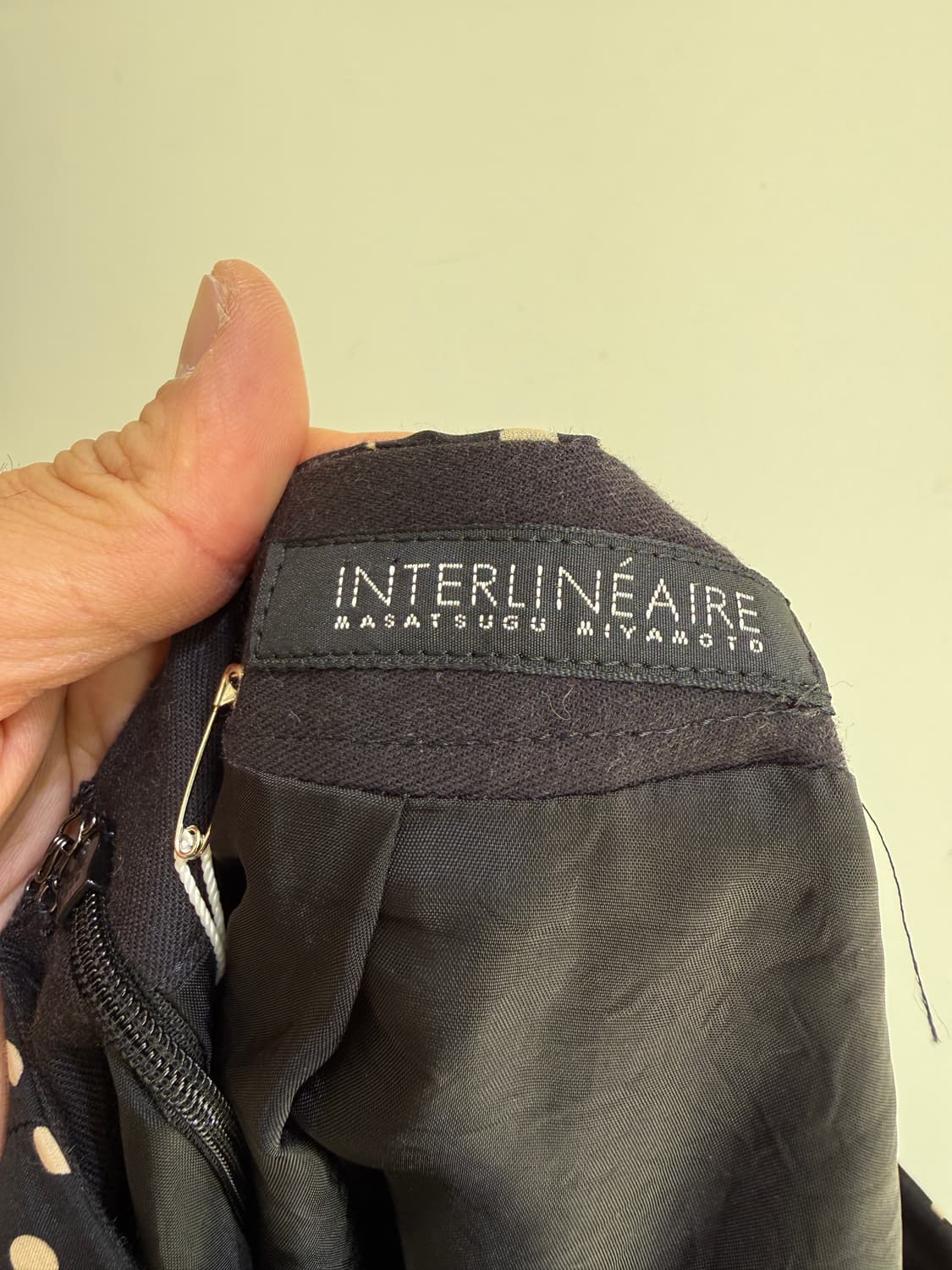 INTERLINEAIRE 실크 블렌드 도트 스커트  상품이미지6