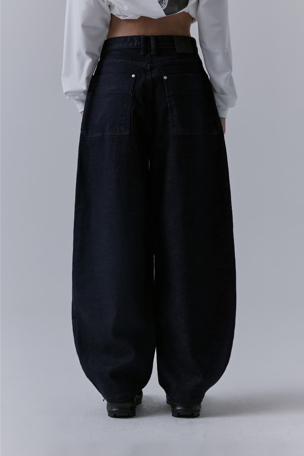 트리밍버드 One Button Denim Pants,인디고,3사이즈 상품이미지3