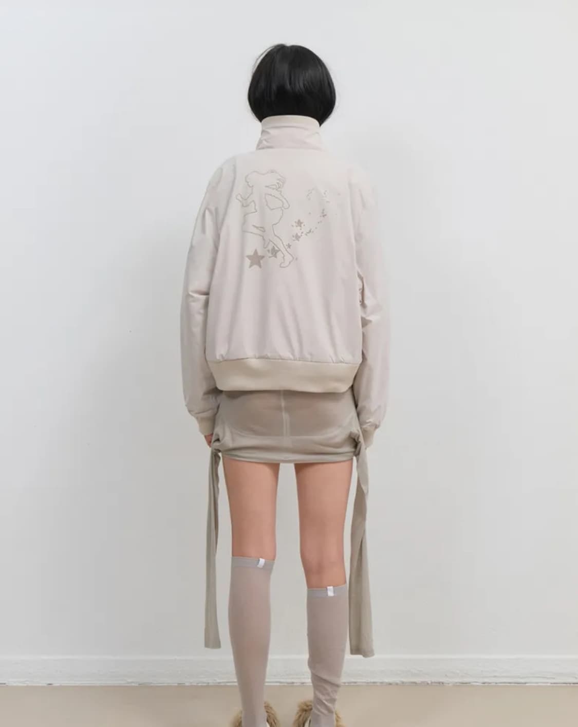 오호스 ojos 리버시블 플리스 봄버자켓 상품이미지3