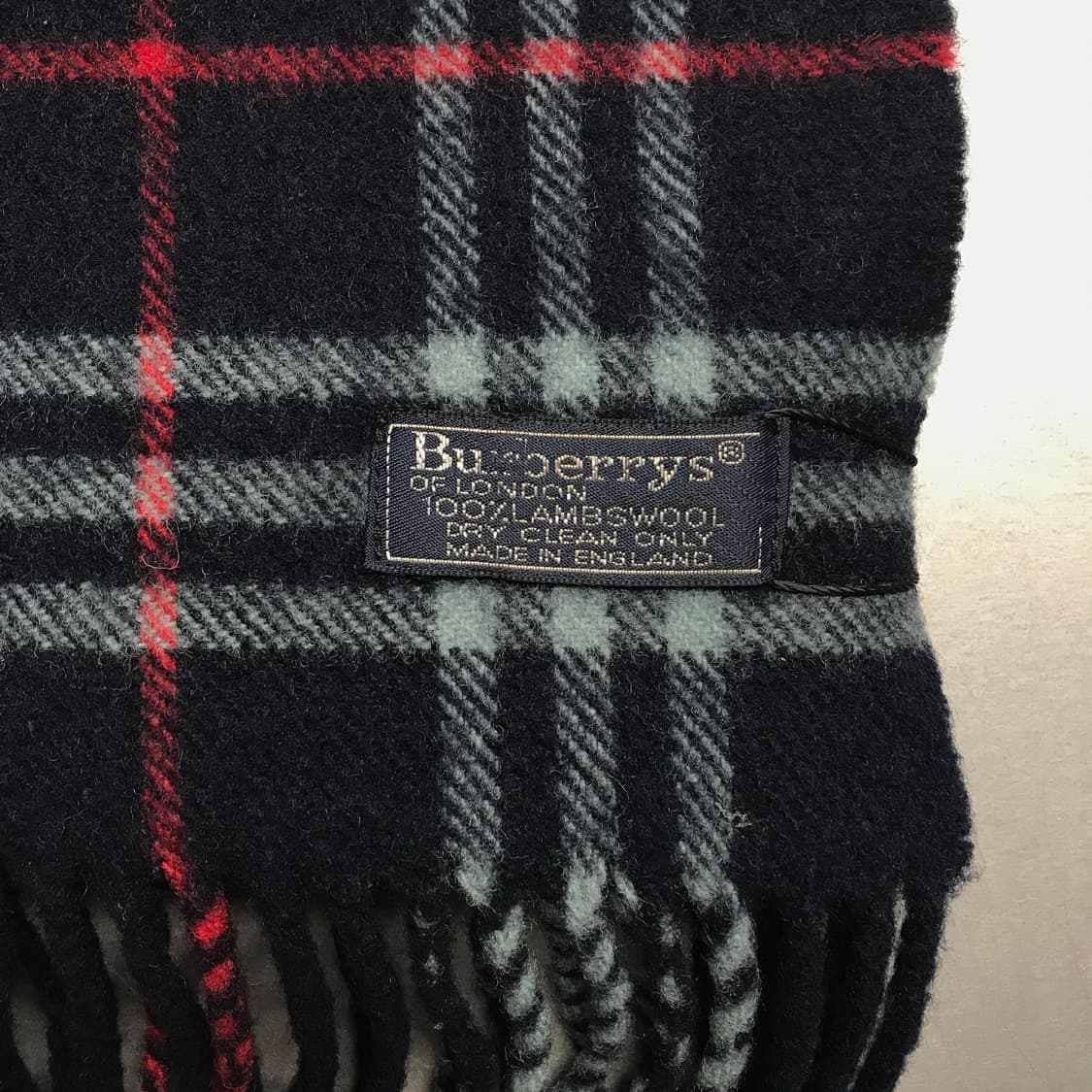 버버리 정품 램스울 머플러 네이비 상품이미지4