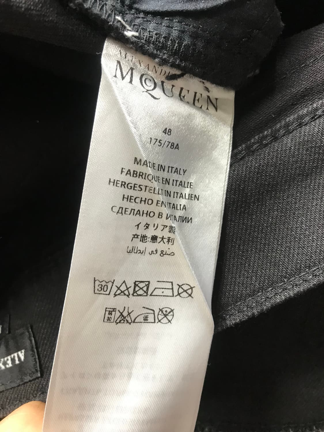 알렉산더맥퀸 블랙 데님 31사이즈(48) 상품이미지4