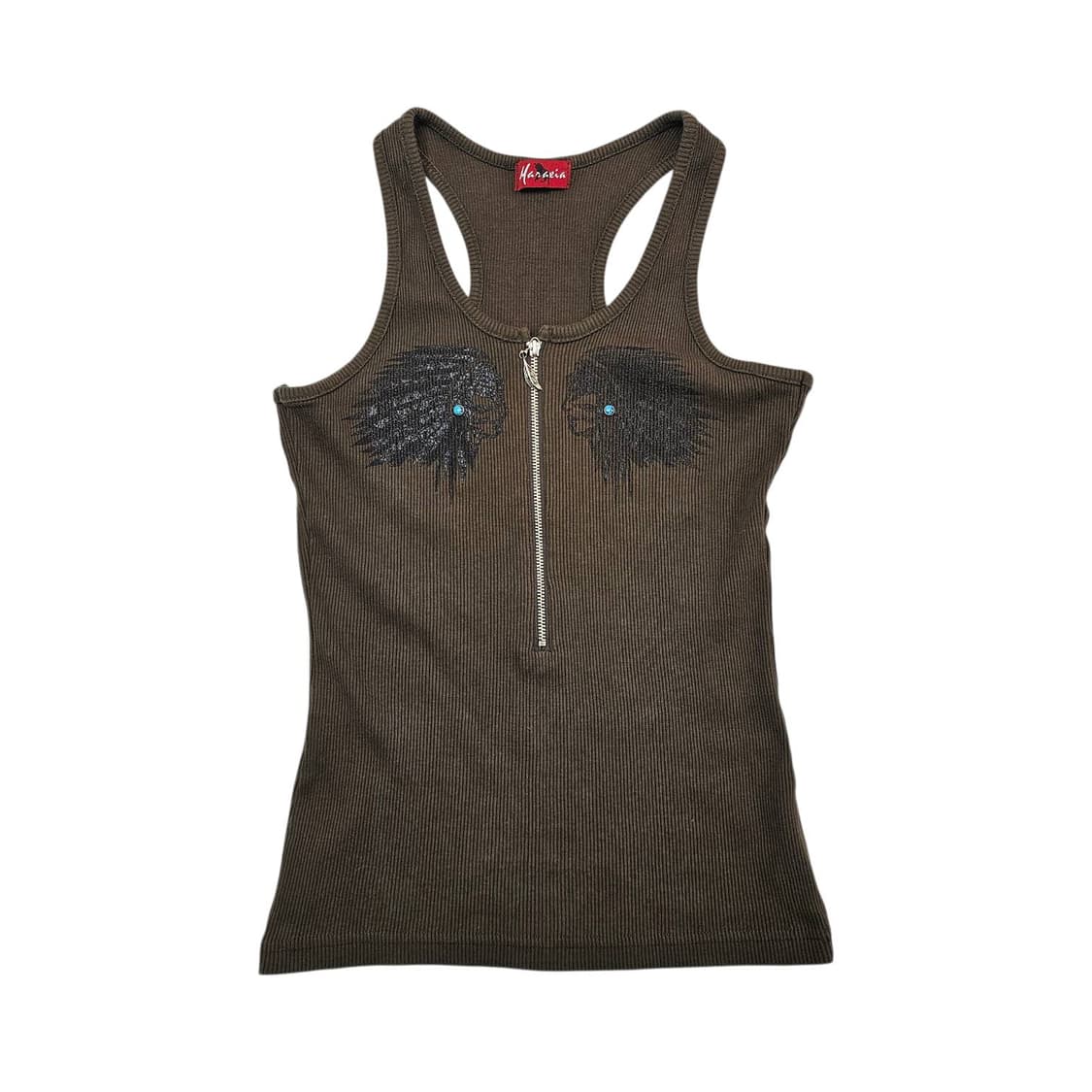  VTG 브라운 슬리브리스 탑 상품이미지2