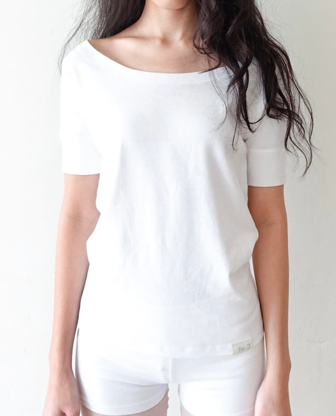 샵페어리 rib half top (white) 상품이미지2