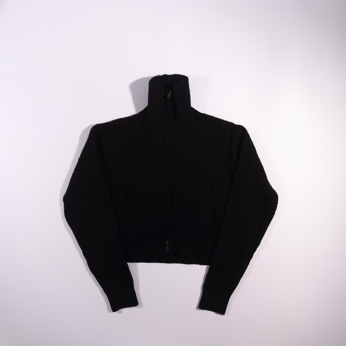 무신사스탠다드 크롭 니트집업 투웨이 B562 상품이미지1