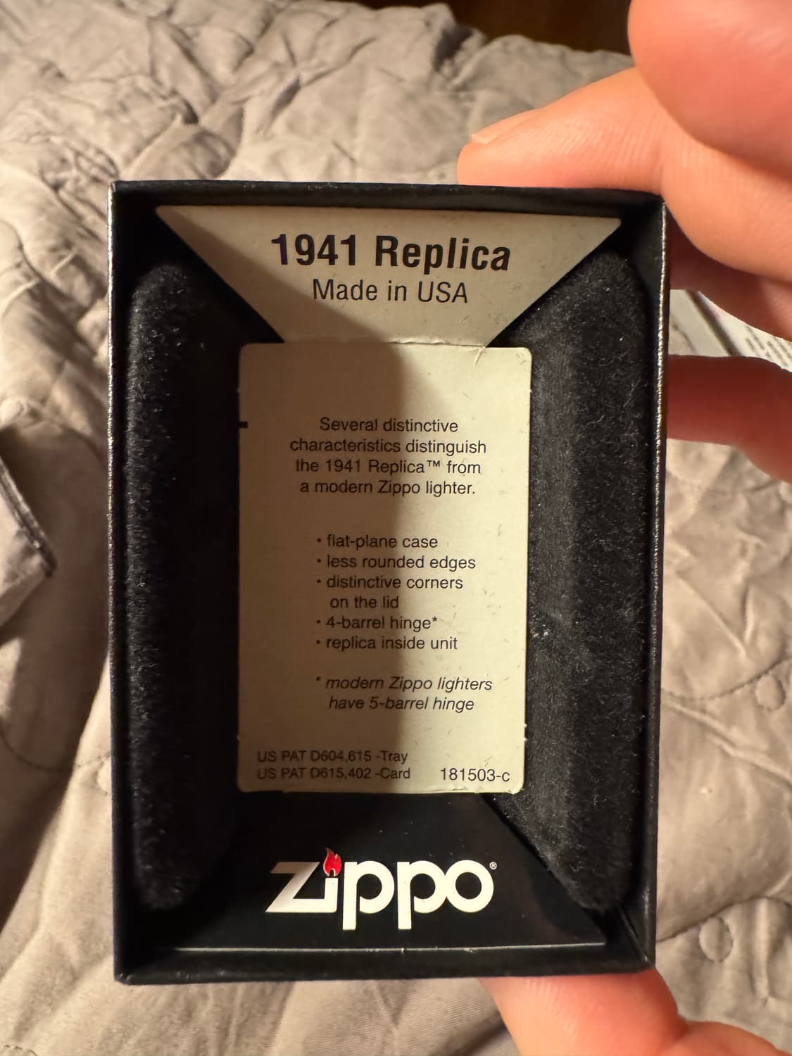 지포 정품 라이터(1941 모델) 상품이미지6