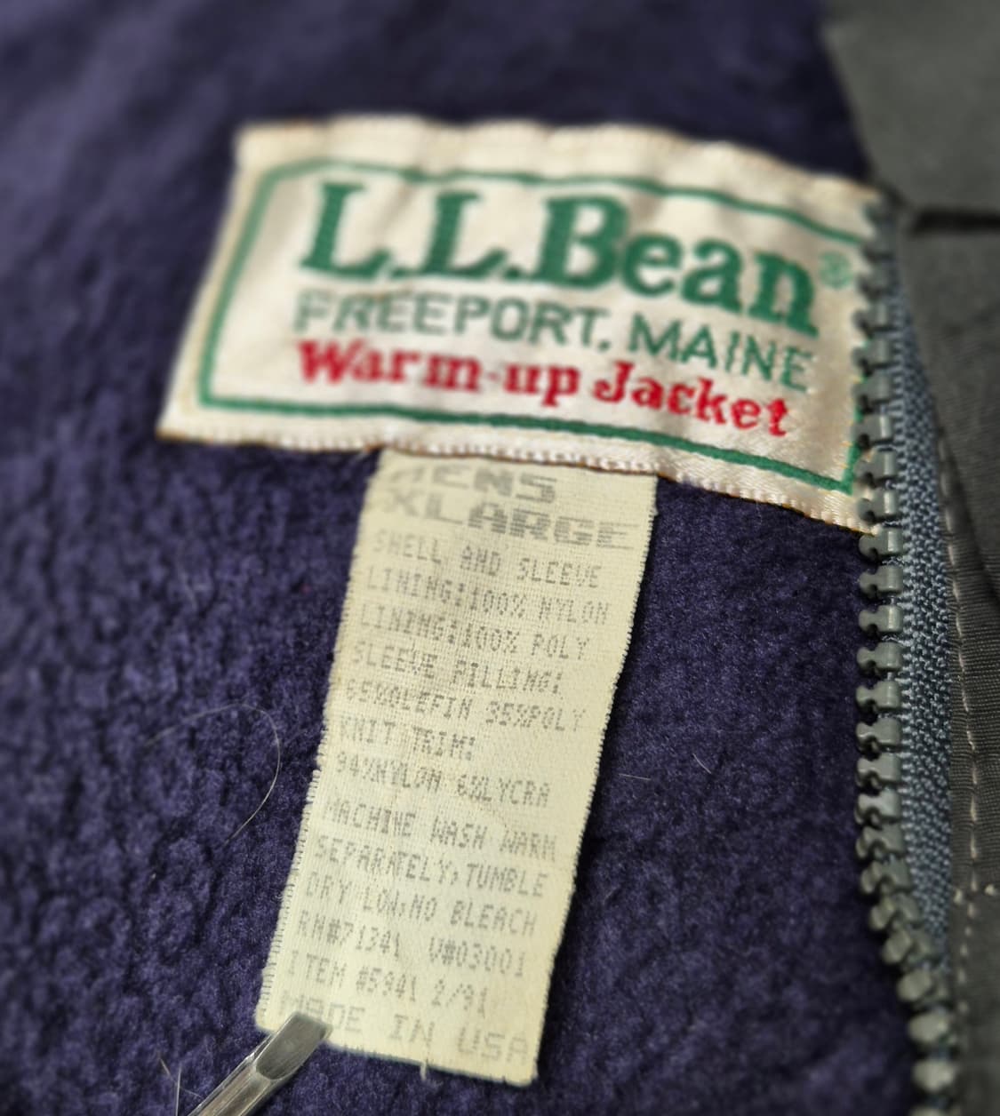 [XL]90s US Made 엘엘빈 웜업  -305 상품이미지5