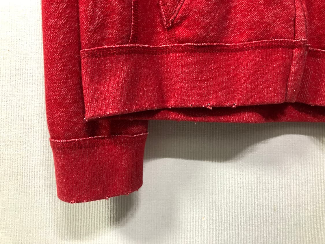 아베크롬비 남녀공용 인디언 자수 레드 후드집업 M 상품이미지4