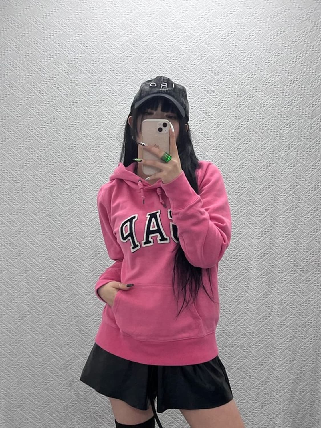 이로 캐주얼 스트릿 락시크 흑청 데님 볼캡 C08596 상품이미지2