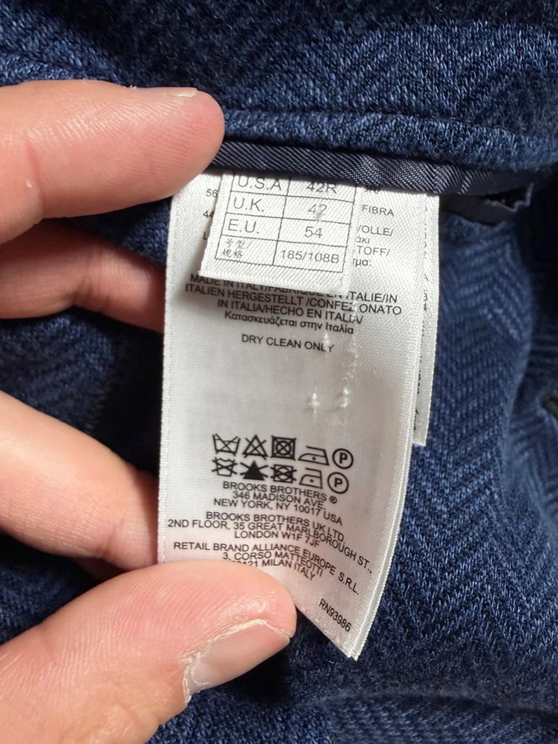 브룩스브라더스 코튼 린넨 헤링본 3B 블레이저 R2267 상품이미지9