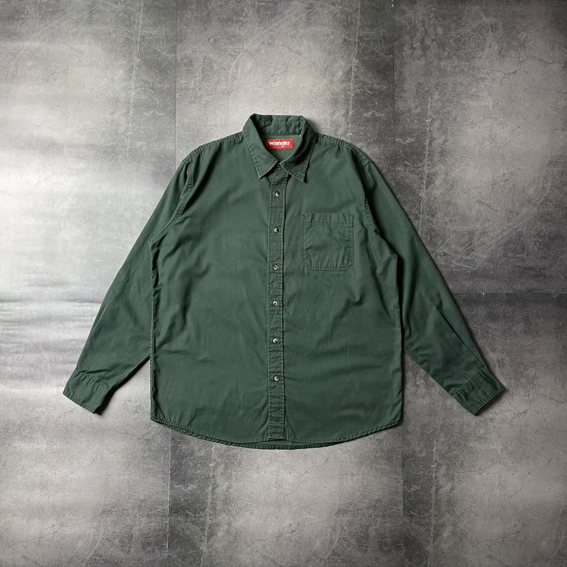 WRANGLER 랭글러 빈티지 그린 코튼 셔츠 A00456 상품이미지1