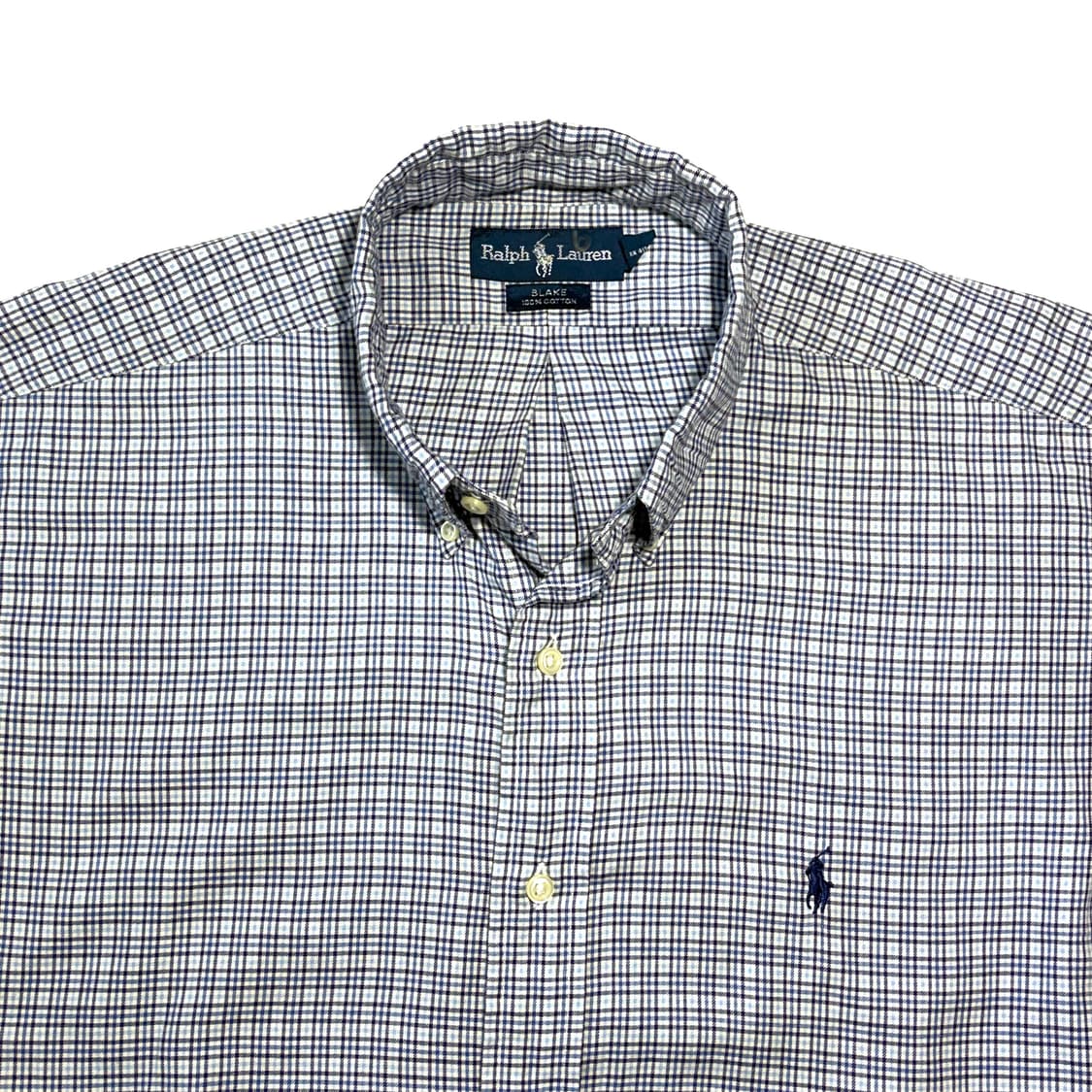 랄프로렌 네이비 체크 셔츠 상품이미지3