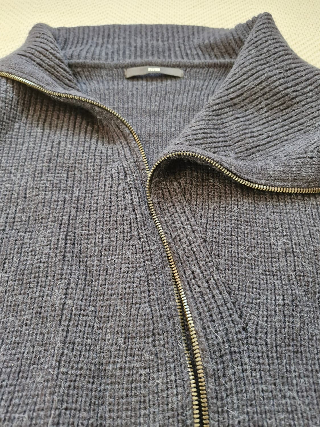 시스템옴므 알파카 니트 집업 105 상품이미지4