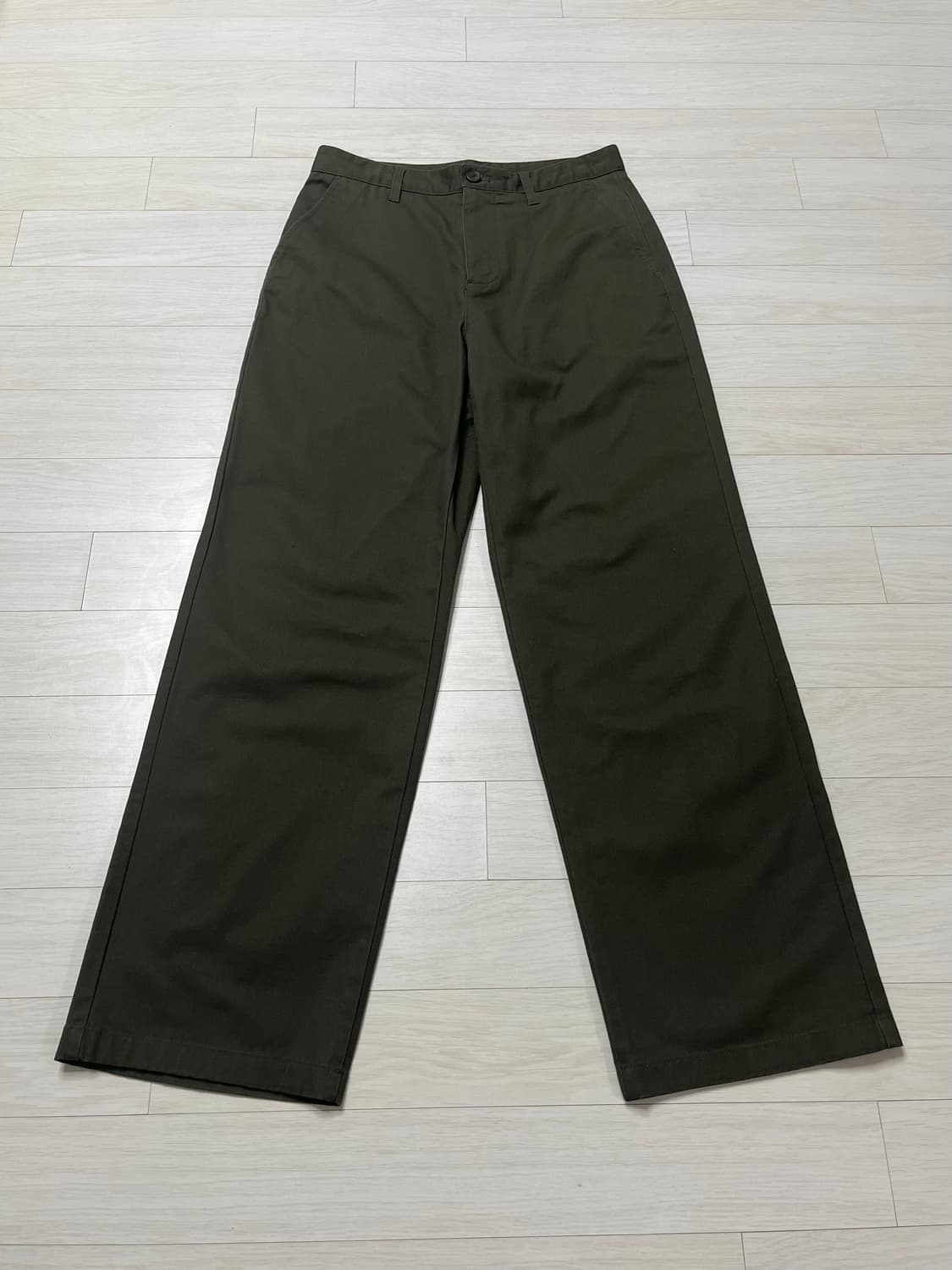 무신사 스탠다드 와이드 치노팬츠 29 [카키] 상품이미지4