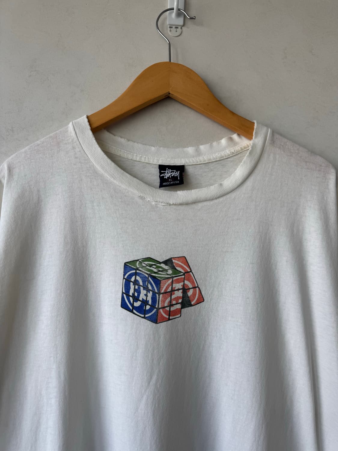 90s 스투시 Rubic Cube 티셔츠 상품이미지2