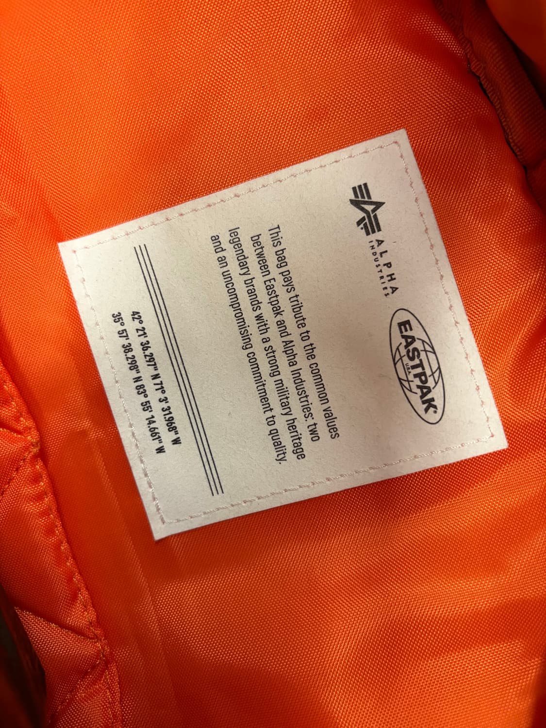 N113. 알파인더스트리 x 이스트팩 콜라보 백팩 상품이미지3