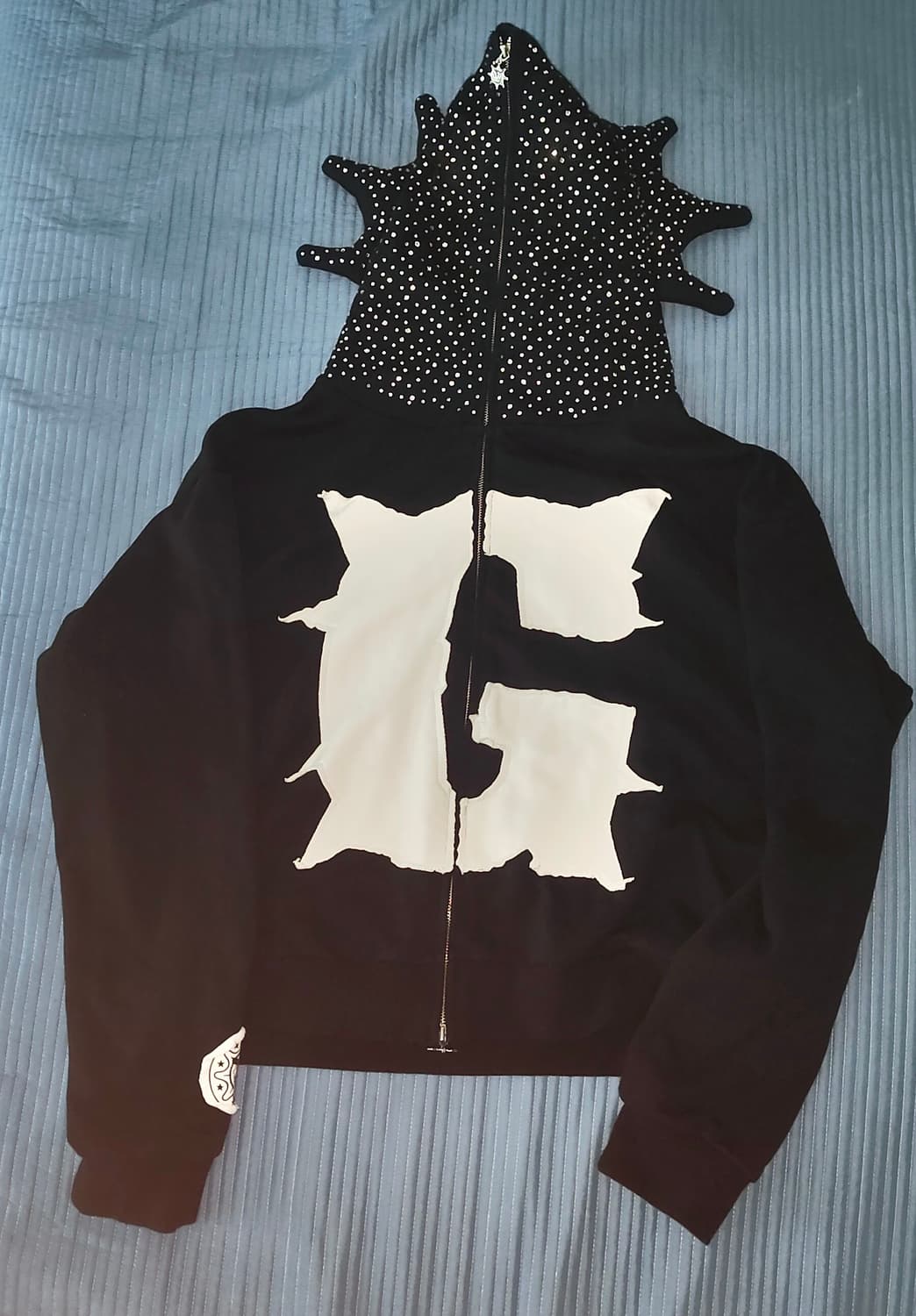 치프키프 Glo Gang Rhinestone Hoodie Black /L 상품이미지2