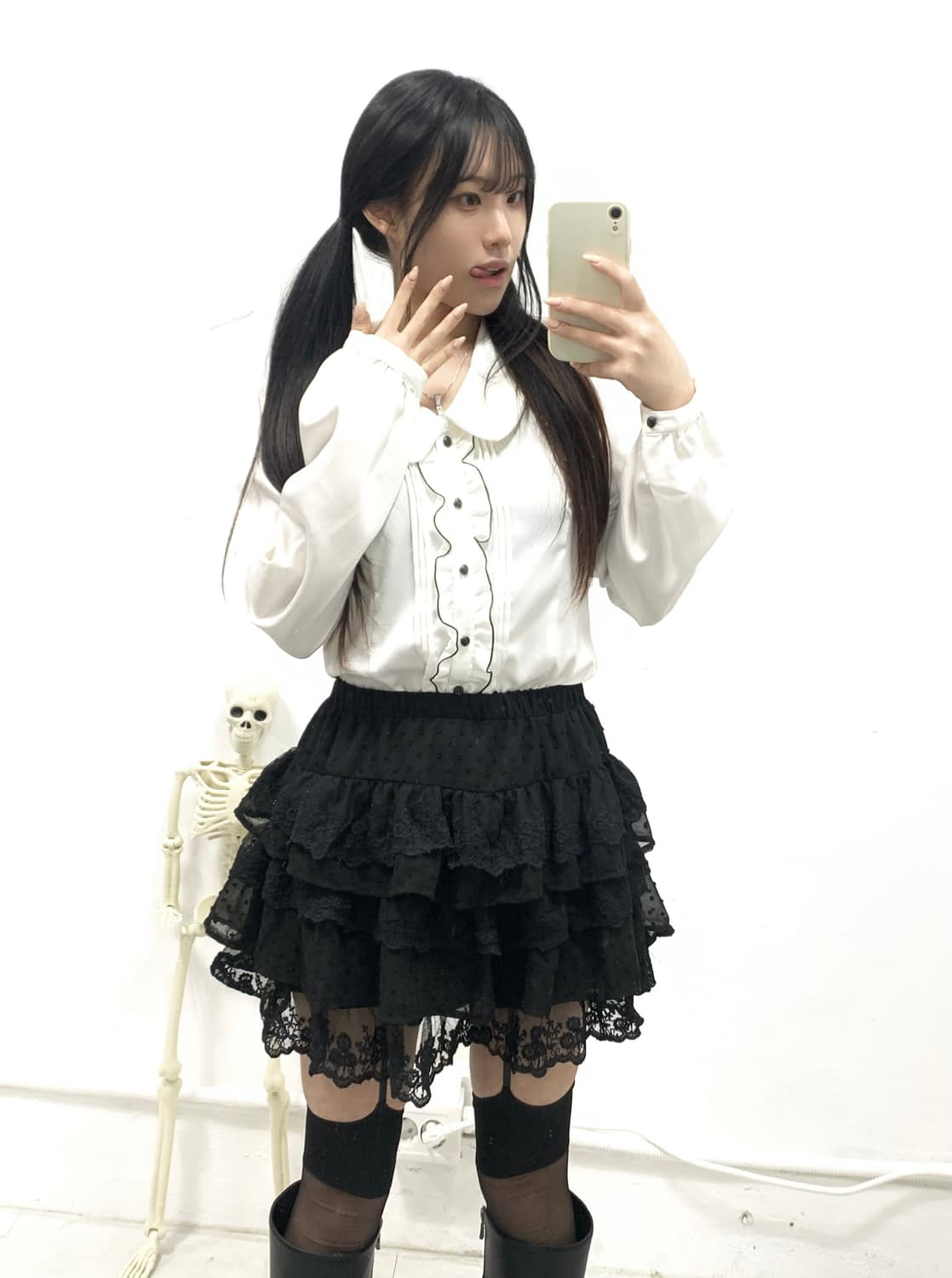 [AMAVEL] 공겜 여주 프레피룩 코디 세트 상품이미지4