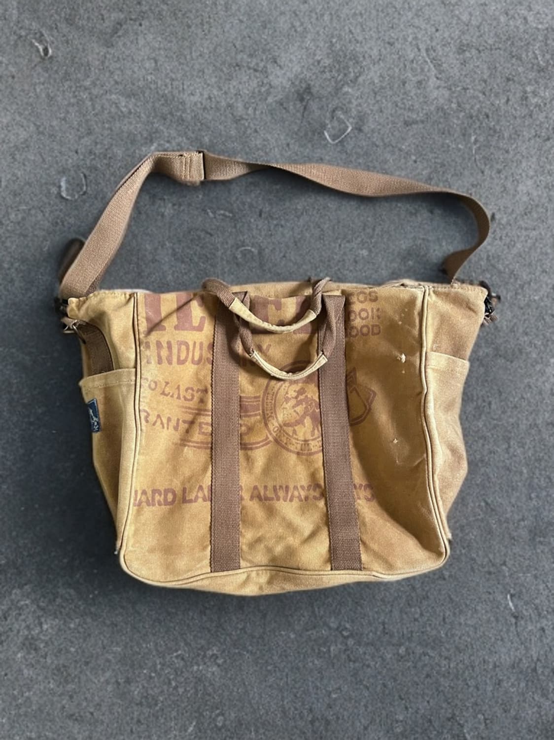 디젤 y2k 밀리터리 캔버스 투웨이 메신저백 상품이미지1