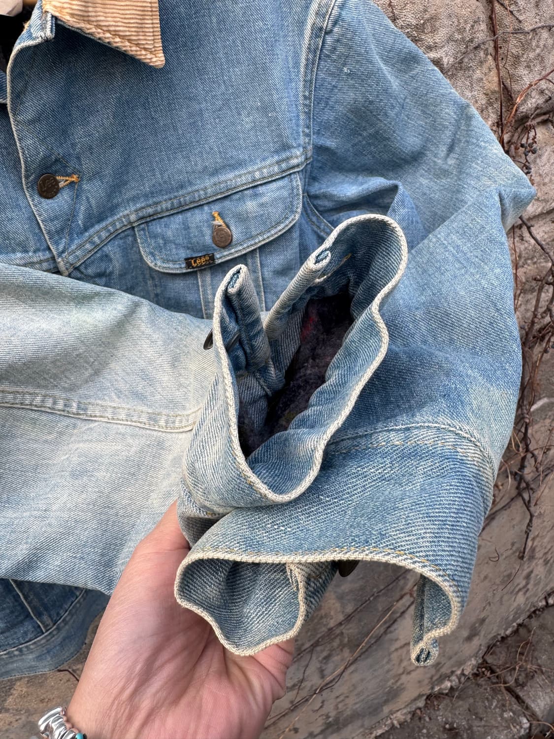 70~80s lee 빈티지 스톰라이더 하드페이딩 워싱 데님 트러커 자켓 상품이미지4