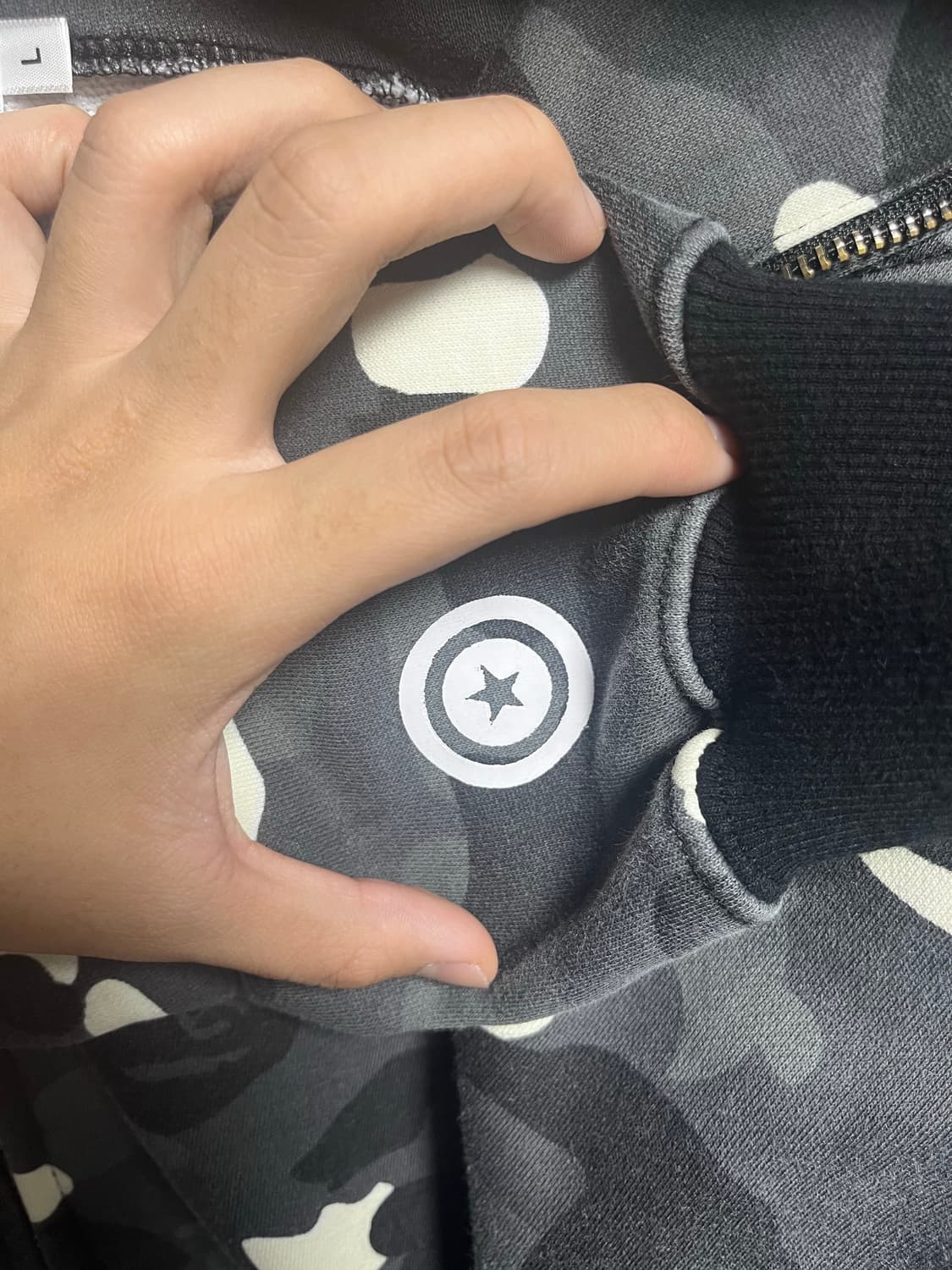 베이프 후드집업 L 상품이미지5