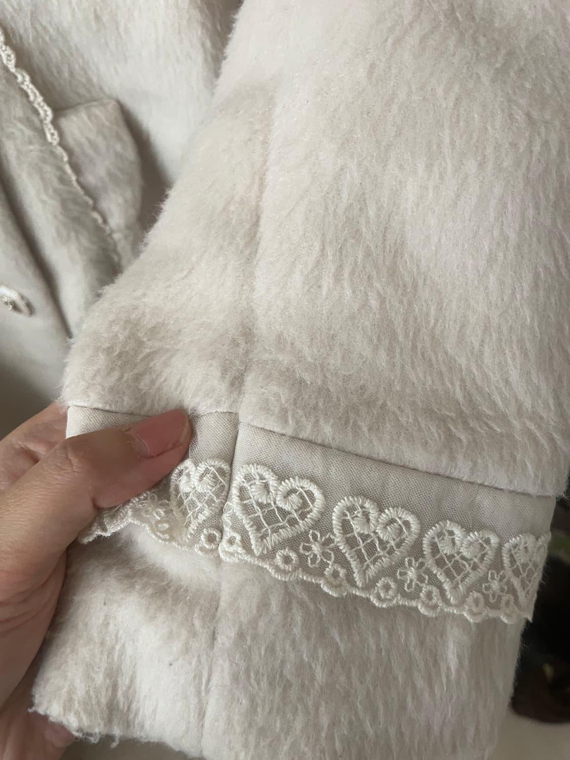 모리걸 빈티지 엑시즈팜 axes femme 러블리 아이보리 코트 🎀🤍 상품이미지5