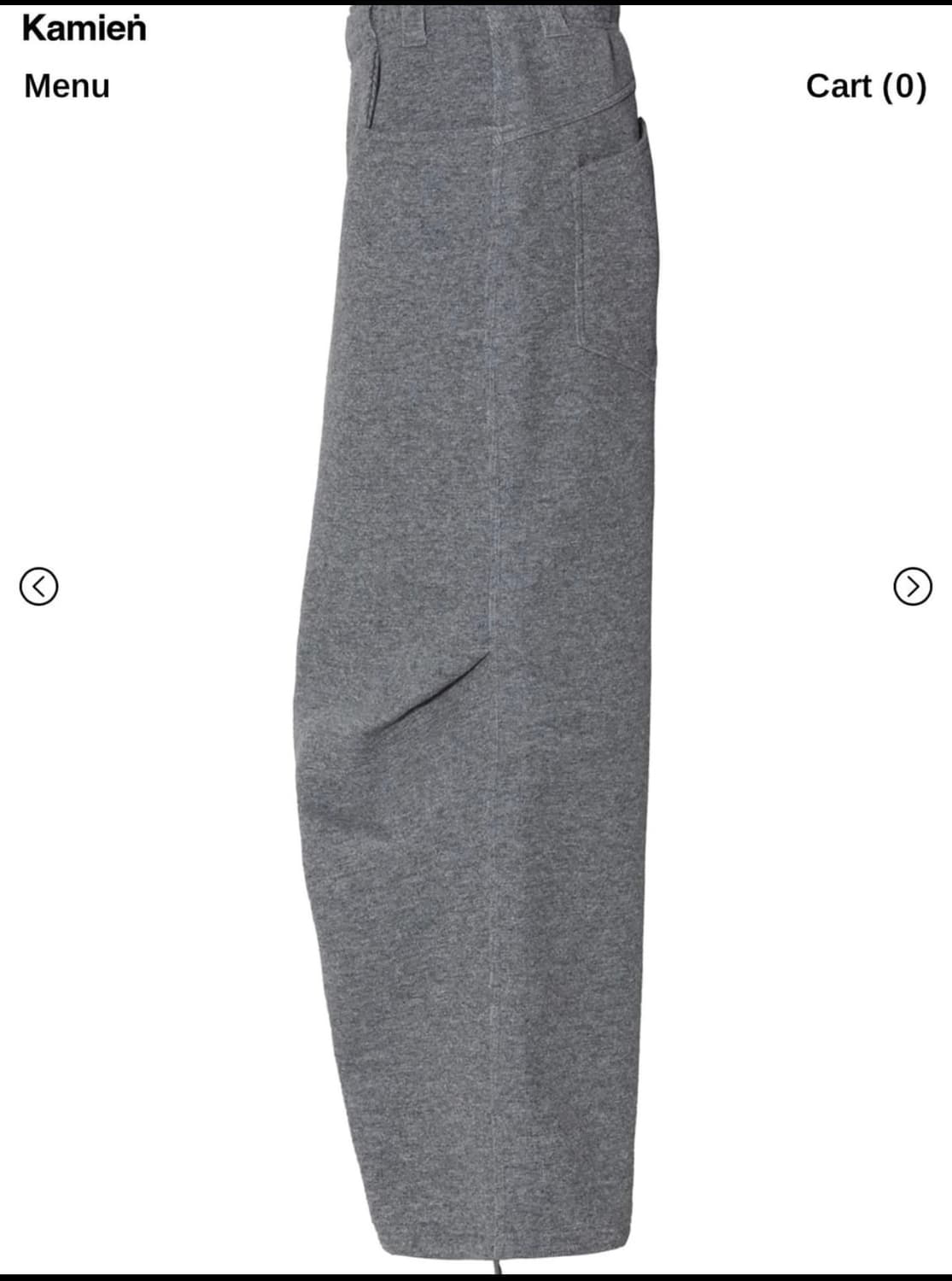 카미엔 코지 울 팬츠 그레이 상품이미지3