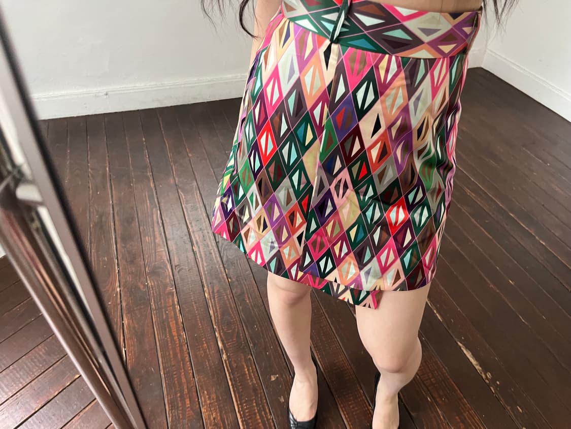 기하학 무늬 스커트 상품이미지3