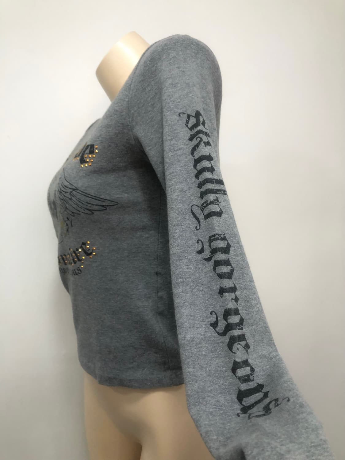 gray cubic punk graphic long sleeve 상품이미지5