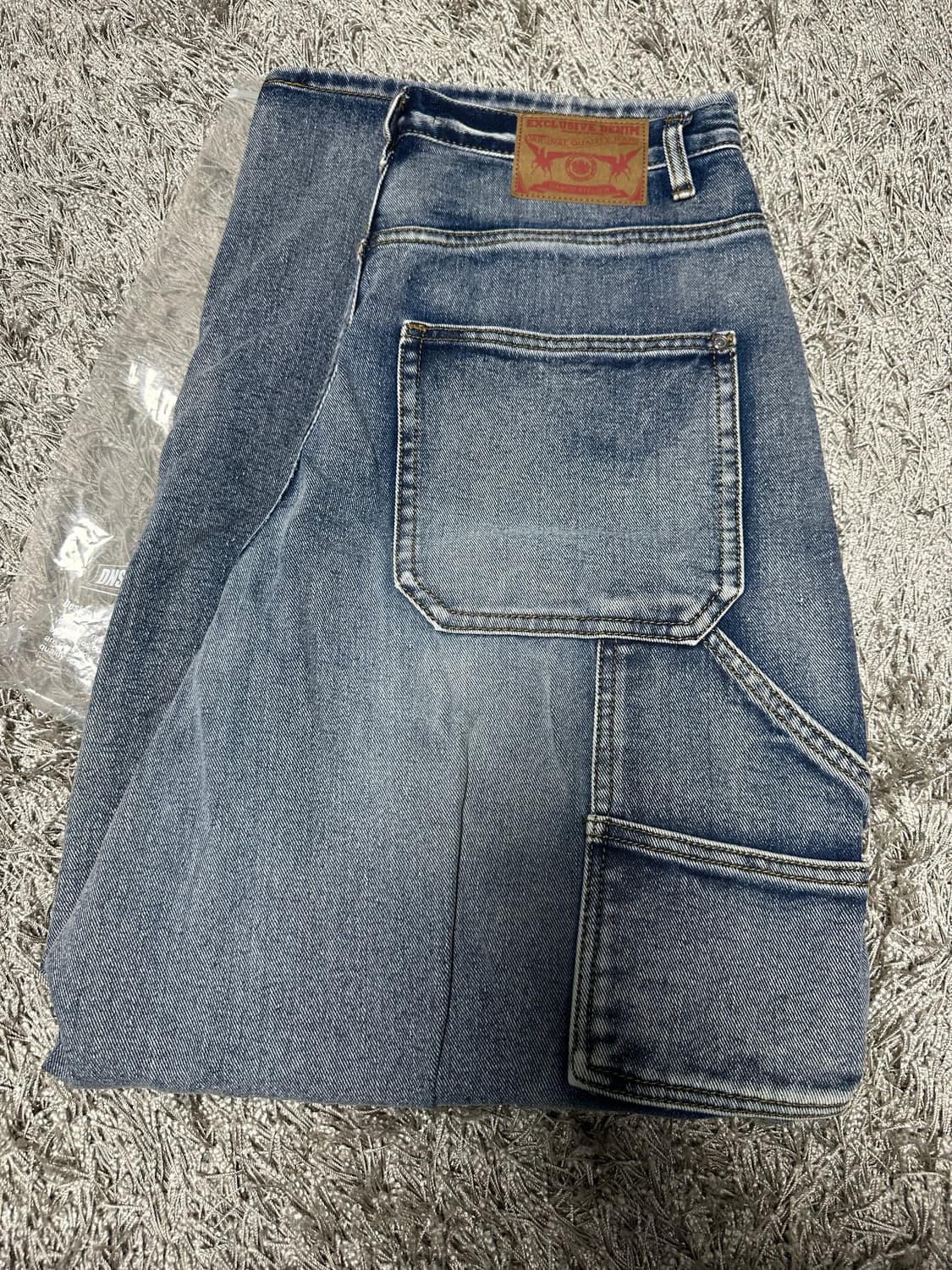 [L] dnsr 디앤써 브러쉬 카펜터 데님 팬츠 상품이미지3