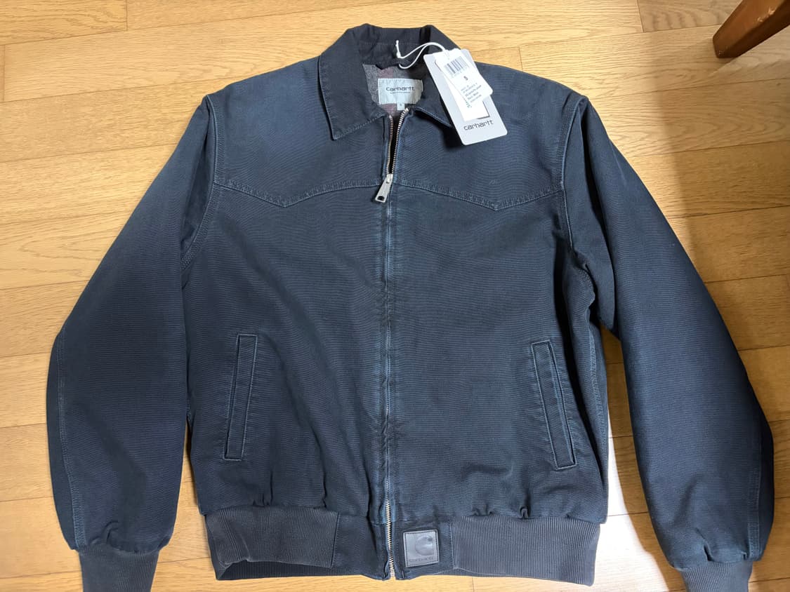 [S] 칼하트 wip og 산타페 자켓 블랙 스톤 캔버스 상품이미지2