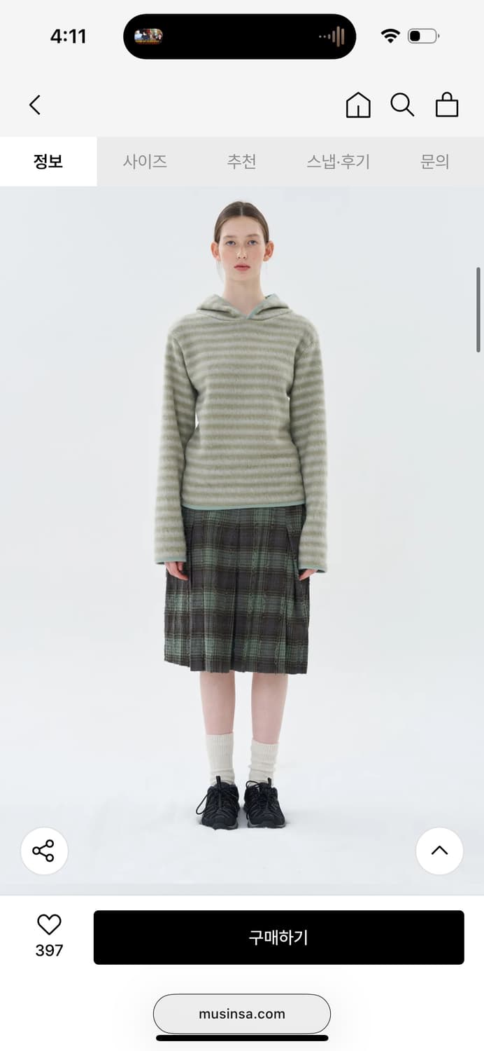 페스토 브러쉬드 후디드 탑 티 / 구매가 75,000 상품이미지3