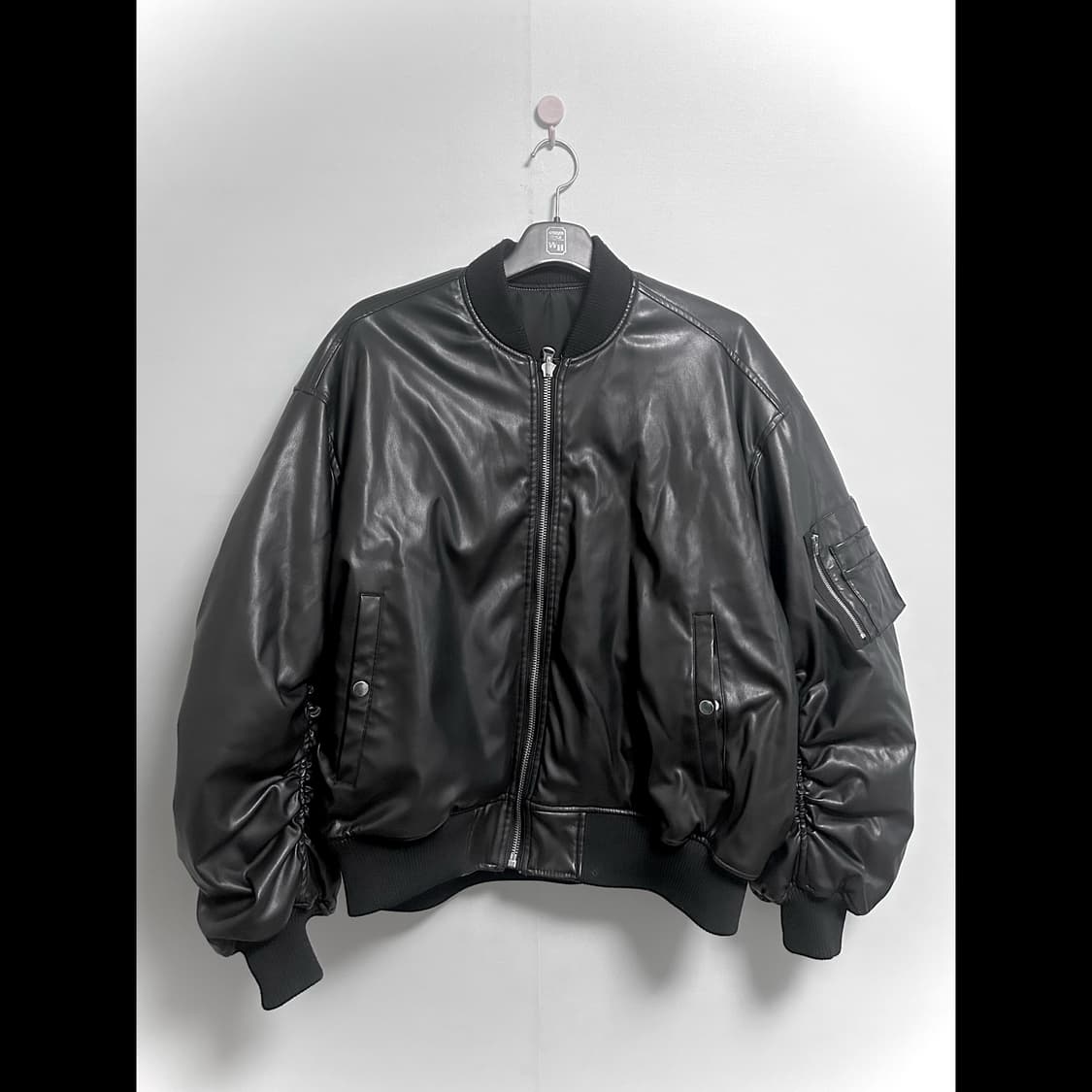 레더 셔링 리버시블 항공점퍼 자켓 상품이미지1