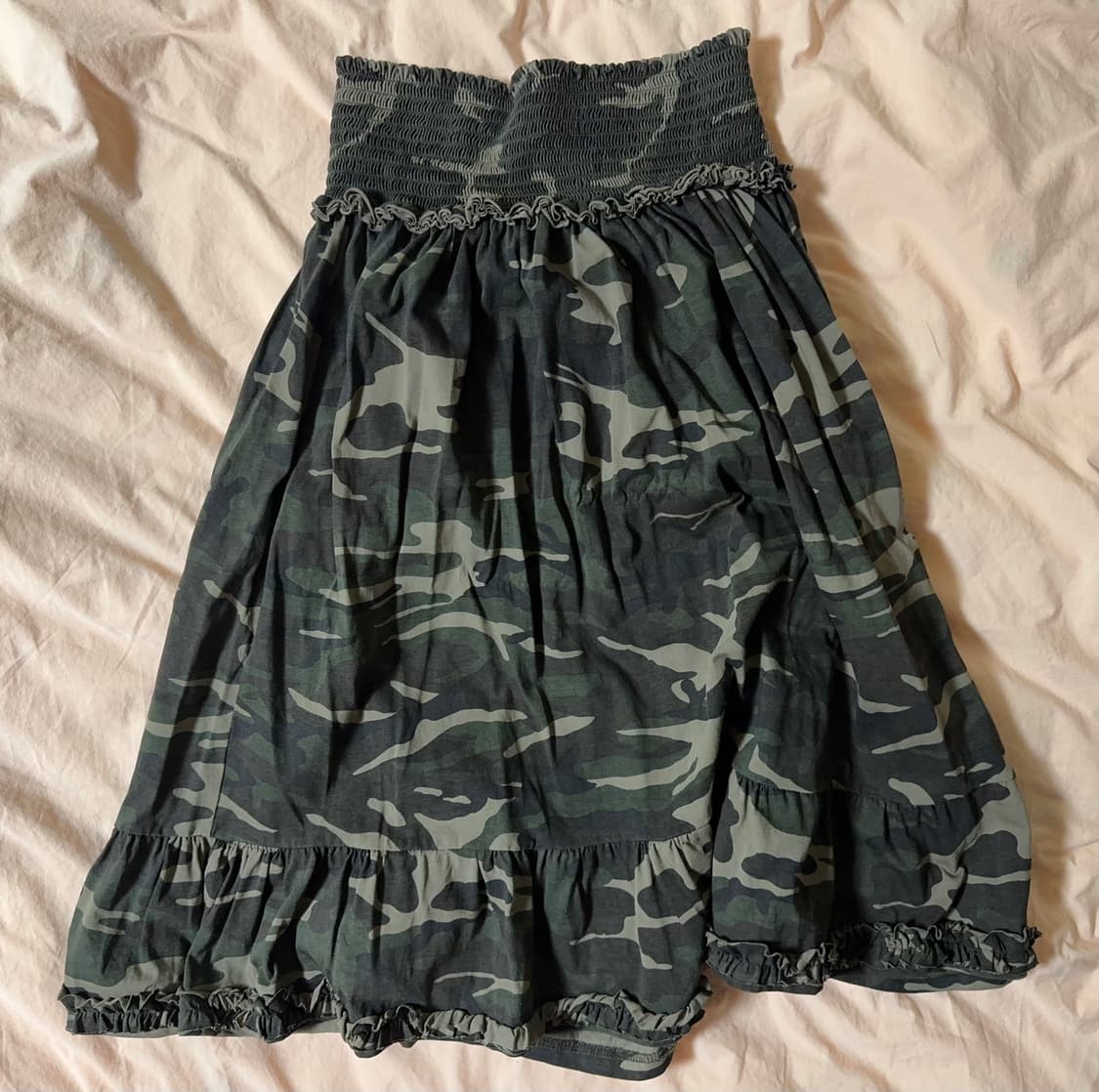 인앤양인하모니 프릴 스모크 스커트 카키 상품이미지4