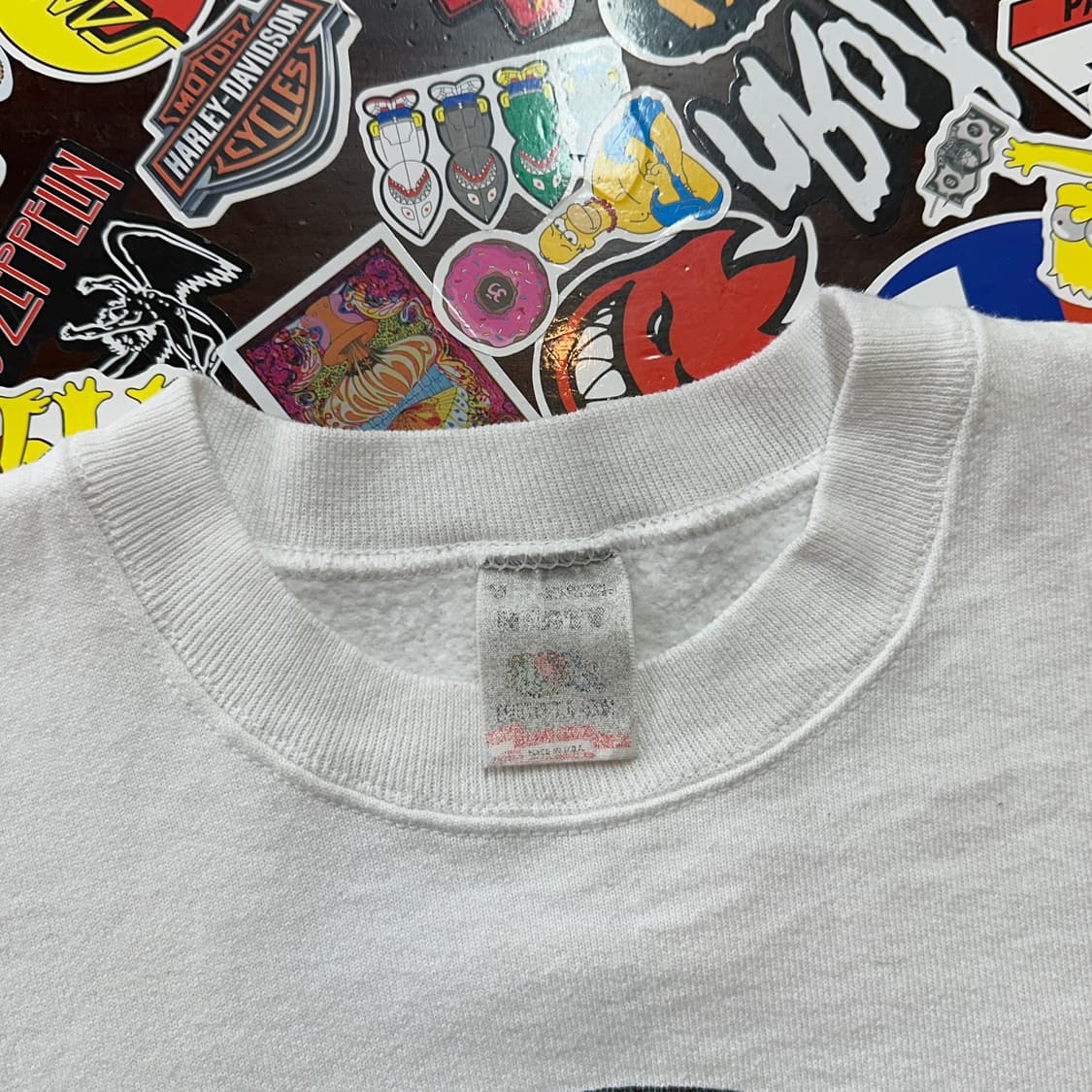 90s USA FOTL 이모지 빈티지 스웻셔츠 M 상품이미지6