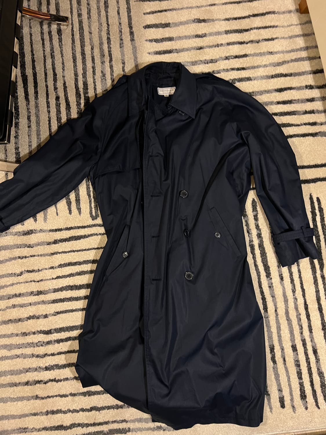 [50] 80s 입생로랑 YSL 빈티지 트렌치 코트 상품이미지1