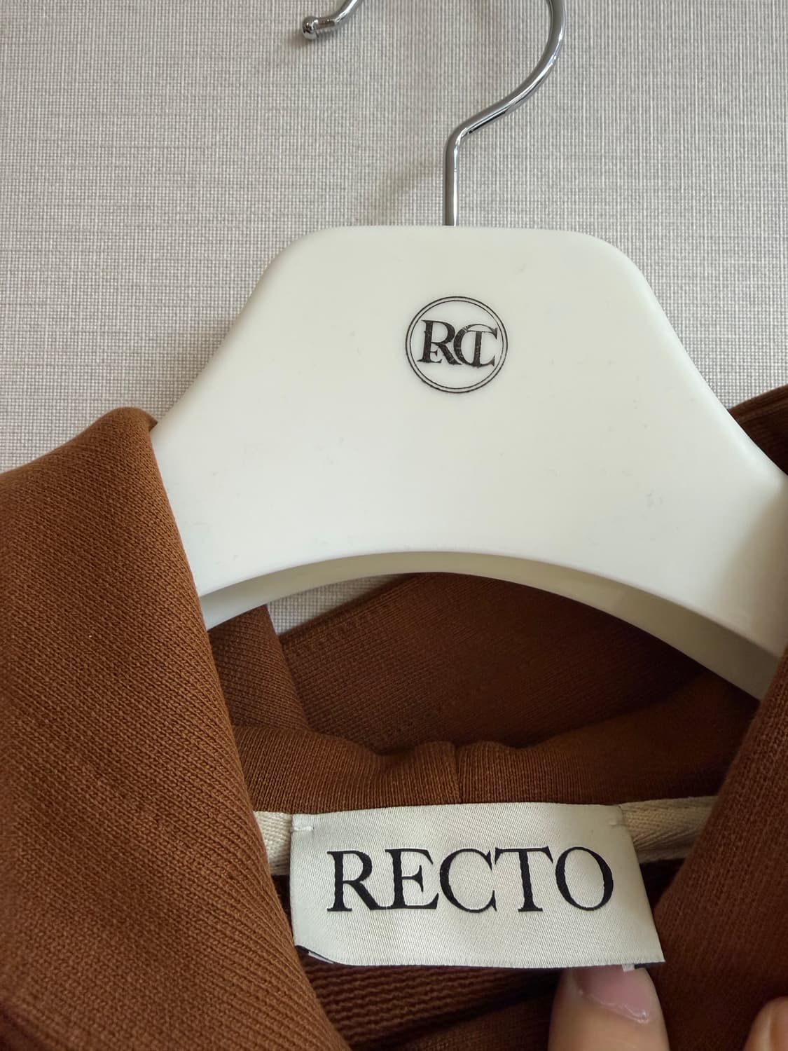 새상품)렉토 / 후디 스웨트셔츠 브릭브라운 / F 상품이미지2